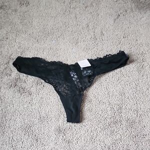 Auden Black Lace Thong SIZE L